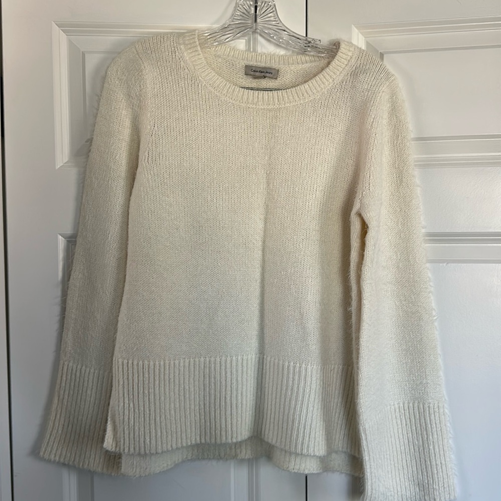 Calvin Klein Jeans Sweater Small Ivory